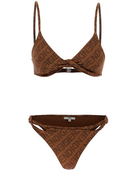 plavky fendi|fendi brown lycra swimwear.